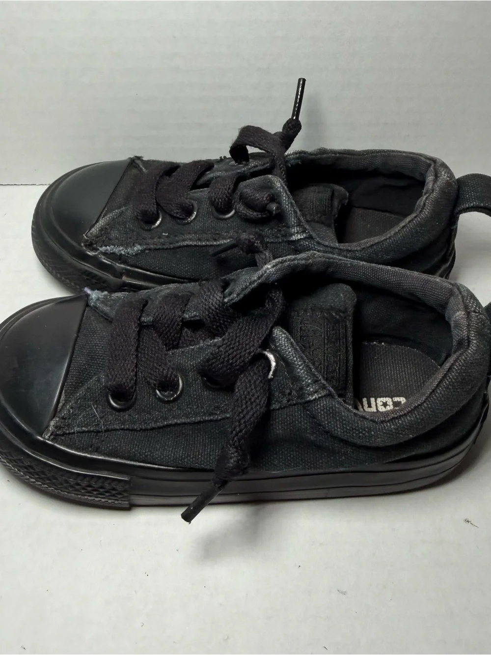 Converse Black All Star Low Top Sneakers Toddler 7